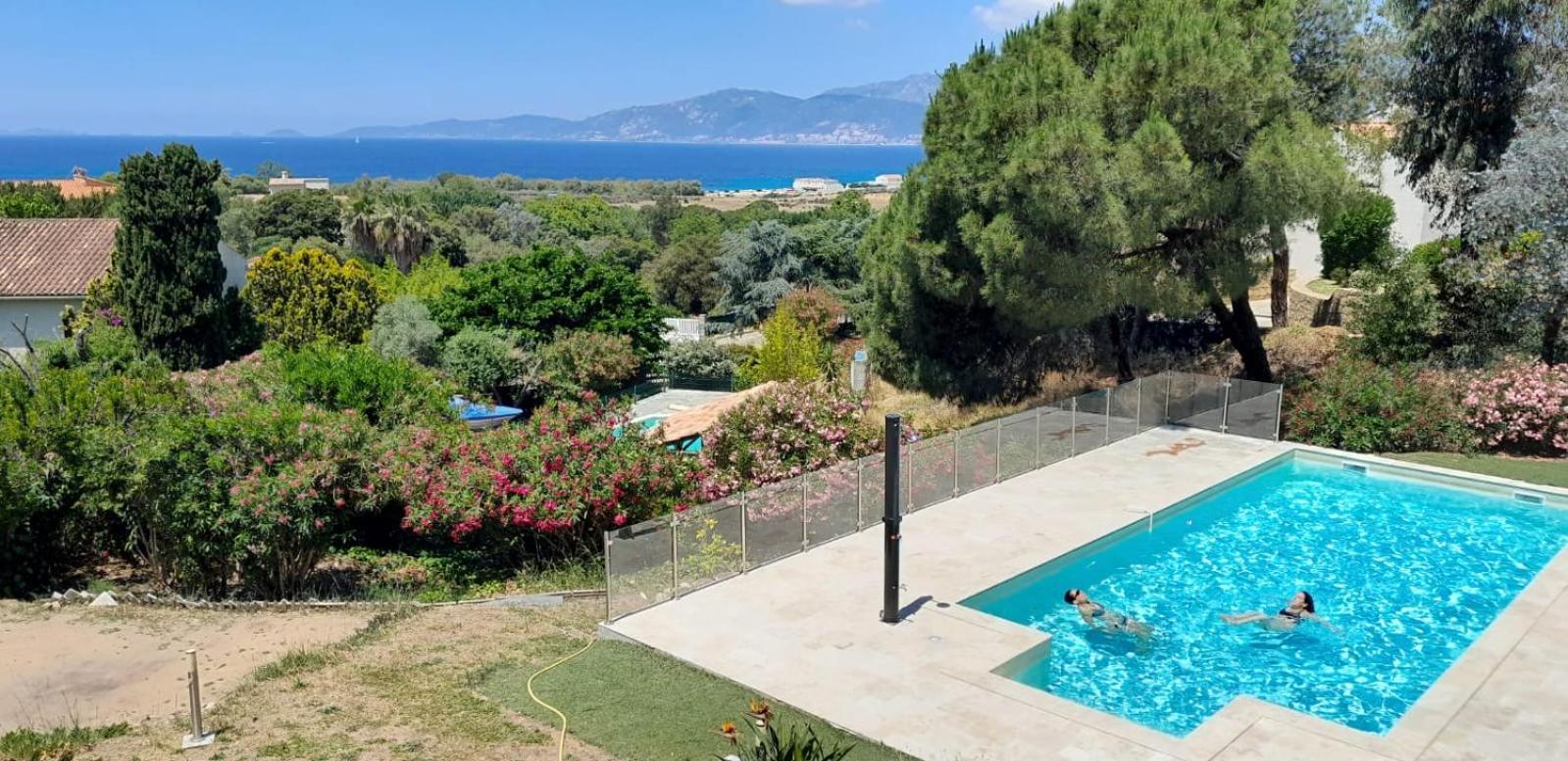 Corsicadream Arone Superbe Appartement Dans Villa, Vue Panoramique Mer, Piscine, Proche Porticcio Pietrosella Eksteriør billede